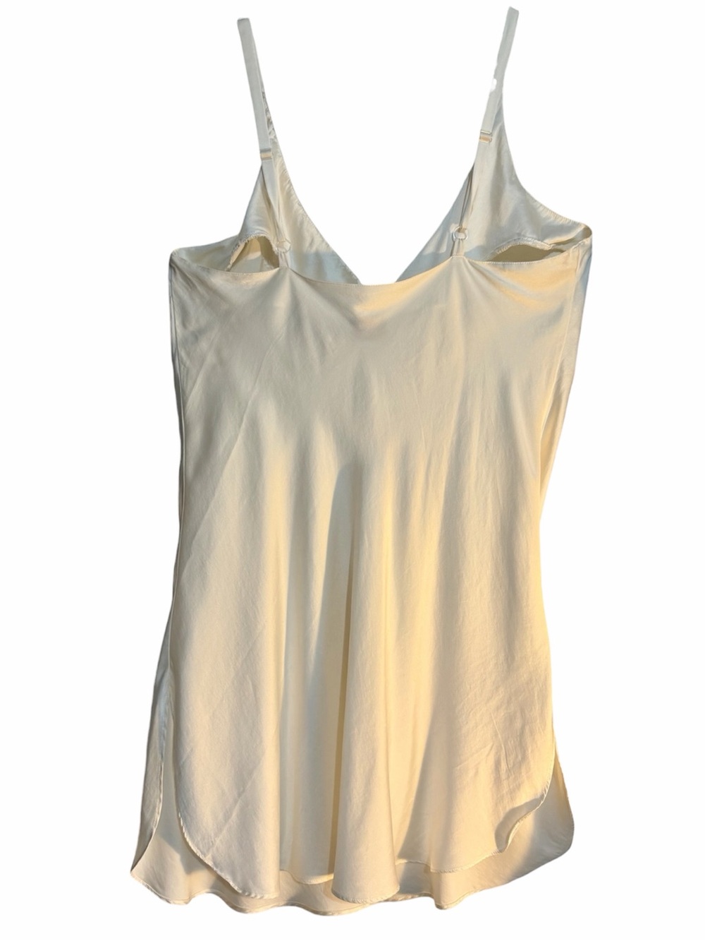 Victoria’s Secret Vintage Gold Label 100% Silk Ivory Slip Dress Sz Large - Picture 4 of 8